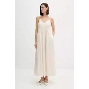 Pedro del Hierro rochie culoarea bej, maxi, evazați, 3812198 imagine