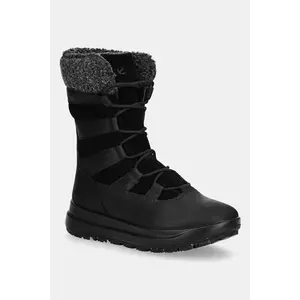 Ecco bocanci de piele Solice Mid Wp 200G Pl culoarea negru, 420213-51052 imagine