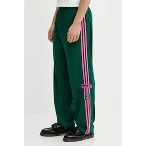 adidas Originals pantaloni de trening Adibreak culoarea verde, cu imprimeu, KD6662 imagine