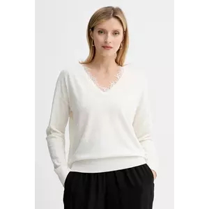 BOSS Orange pulover de lână culoarea bej, light, 50551357 imagine