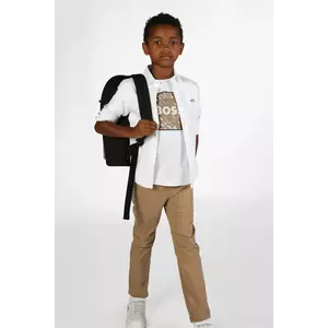 BOSS tricou de bumbac pentru copii culoarea alb, cu imprimeu, J52370 imagine