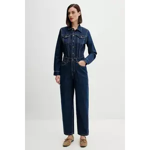 Pepe Jeans salopetă jeans bumbac, cu guler, PL2300002 imagine