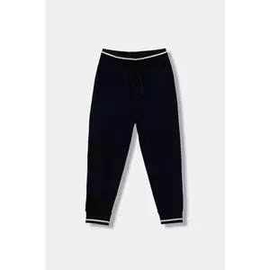 United Colors of Benetton pantaloni de trening pentru copii culoarea bleumarin, uni, 32N4CF06E imagine