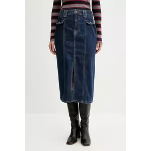 Pepe Jeans fustă jeans maxi, drept, PL9011869 imagine