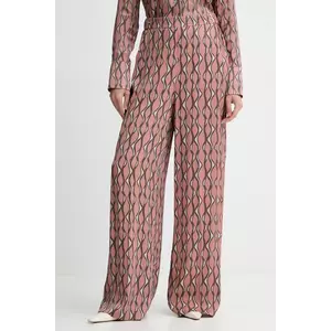 Fracomina pantaloni culoarea roz, drept, high waist, FS25WV3014W732K5 imagine