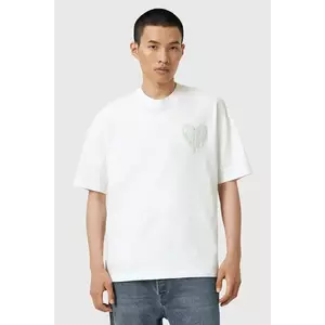 AllSaints tricou din bumbac TRIP culoarea alb, cu imprimeu, M010PD imagine