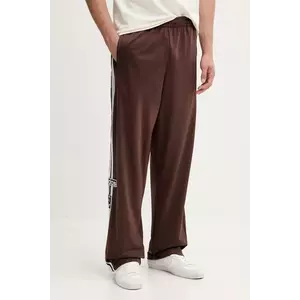 adidas Originals pantaloni de trening Adibreak culoarea maro, cu imprimeu, KD6658 imagine