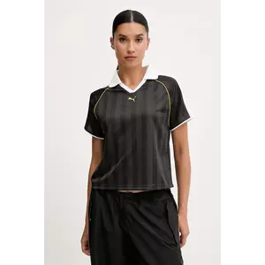 Puma tricou polo culoarea negru, 632157 imagine
