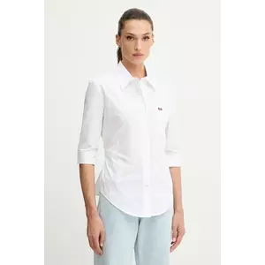 Miss Sixty cămașă din bumbac culoarea alb, cu guler clasic, regular, 6S3XJ42300 imagine