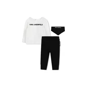 Karl Lagerfeld set de bumbac pentru bebeluși 3-pack culoarea negru, Z30669 imagine