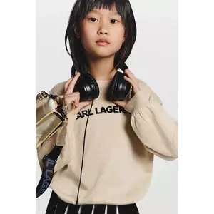 Karl Lagerfeld pulover copii culoarea bej, Z30937 imagine