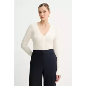 BOSS cardigan din lana culoarea alb, light, 50544904 imagine