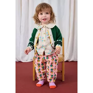 Bobo Choses cardigan bebe Kaleidoscope culoarea verde, călduros, 225AB096 imagine