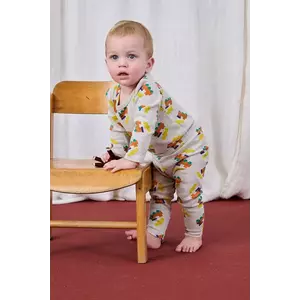 Bobo Choses leggins bebe culoarea gri, cu imprimeu, 225AB067 imagine