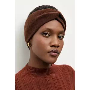 Answear.LAB bentita din lana culoarea maro imagine