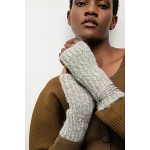 Answear.LAB mănuși din lână culoarea gri imagine