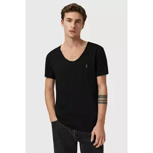 AllSaints tricou din bumbac TONIC culoarea gri, uni, M052JB imagine