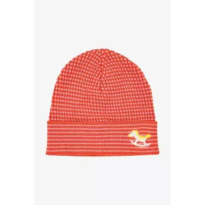 Bobo Choses șapcă din bumbac pentru bebeluși Rocking Horse culoarea roșu, 225AH049 imagine