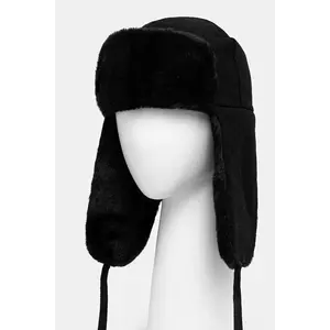 Kangol căciulă din amestec de lână Wool Ushanka culoarea negru, din tricot gros K0102FA.BLACK-BLACK imagine