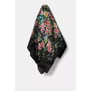 Answear.LAB esarfa de matase culoarea negru, modelator imagine