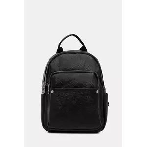 Answear.LAB ghiozdan de piele culoarea negru, mic, neted imagine