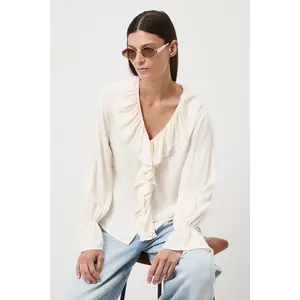 Medicine bluza culoarea bej, neted imagine