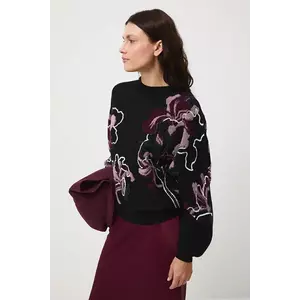 Medicine pulover culoarea negru imagine