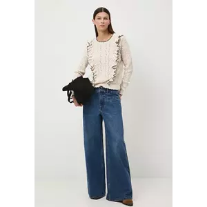 Medicine pulover culoarea bej imagine