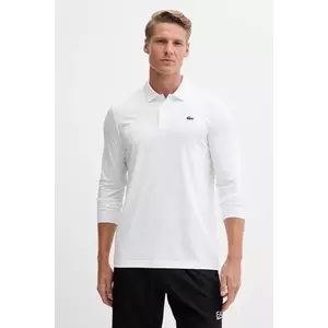 Lacoste longsleeve culoarea alb, uni, DH2615 imagine