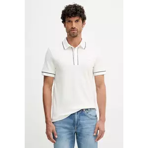 Lacoste tricou polo barbati, culoarea bej, neted, PH8184 imagine
