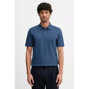 BOSS polo de bumbac culoarea negru, uni, 50468362 imagine