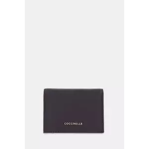 Coccinelle portofel de piele culoarea negru, E2 MW5 17 21 01 imagine