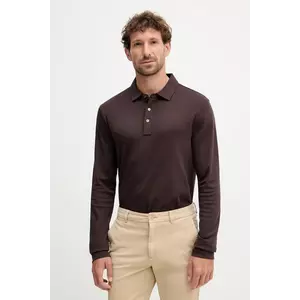 Michael Kors longsleeve din bumbac culoarea negru, neted imagine