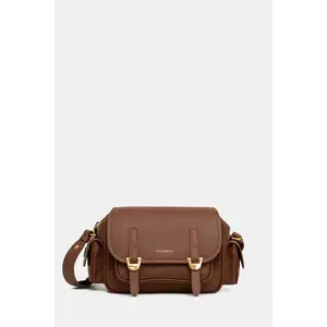 Coccinelle poșetă de piele COCCINELLECAMPUS culoarea bej, E1 RFF 15 02 01 imagine