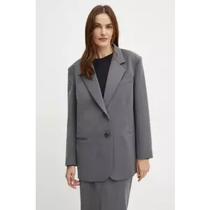 Simona Corsellini sacou culoarea gri, un singur rand de nasturi, uni, A24CPGI015 imagine