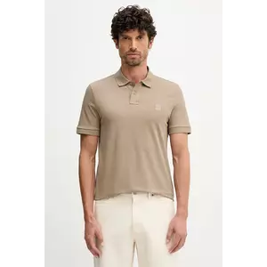 BOSS Orange tricou polo culoarea negru, uni, 50507803 imagine