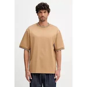 BOSS tricou din bumbac culoarea verde, cu imprimeu, 50548012 imagine