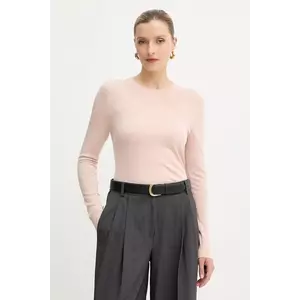 BOSS pulover de lână culoarea roz, light, 50544987 imagine