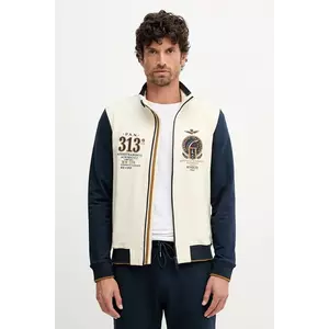 Aeronautica Militare bluză culoarea bej, cu imprimeu, FE2062UF00662 imagine