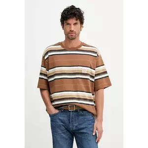 Levi's tricou din bumbac culoarea maro, cu imprimeu, A5850 imagine