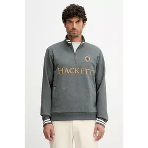 Hackett London bluză culoarea gri, cu imprimeu, HM5800022 imagine