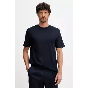 BOSS tricou din bumbac culoarea bleumarin, uni, 50549601 imagine