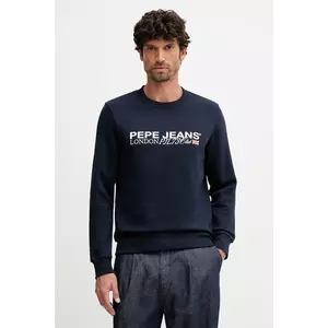 Pepe Jeans bluză culoarea bleumarin, cu imprimeu, PM5800029 imagine