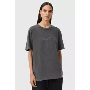 AllSaints tricou din bumbac WINGS culoarea gri, W076JD imagine