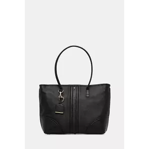 Geox poșetă de piele MIEREILLE culoarea negru, D56ZPA 00046 imagine