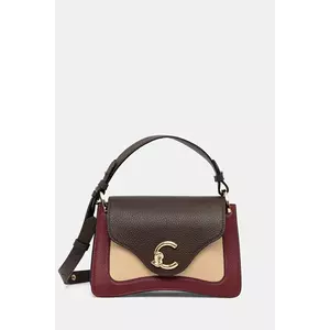 Coccinelle poșetă de piele culoarea maro, E1.T1P.18.02.01 imagine