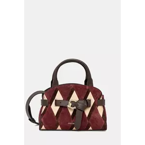 Coccinelle poșetă de piele SABINE culoarea bordo, E1.TLD.18.03.01 imagine