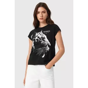 AllSaints tricou din bumbac IVANA culoarea negru, W038JD imagine