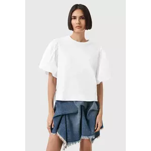 AllSaints tricou din bumbac JESS culoarea alb, W031JD imagine