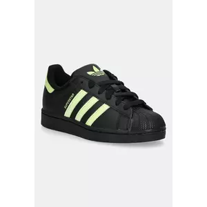 adidas Originals sneakers pentru copii SUPERSTAR II culoarea negru, JR3831 imagine